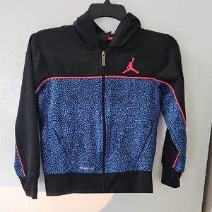 Jordan Black and Blue Patterned Hoodie